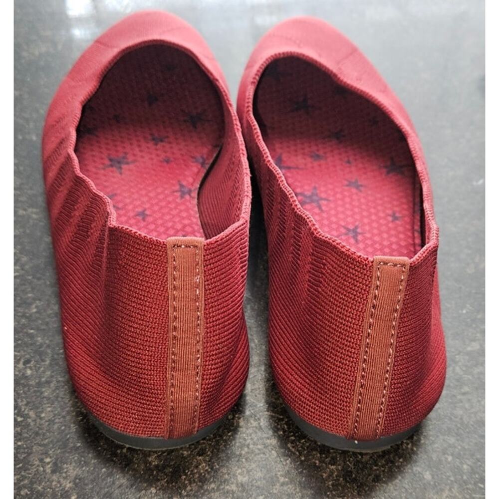 Women's Sketchers Cleo Bewitch Ballet Flat Air Cooled, Memory Foam, Red, Sz 6.5 - Picture 5 of 7